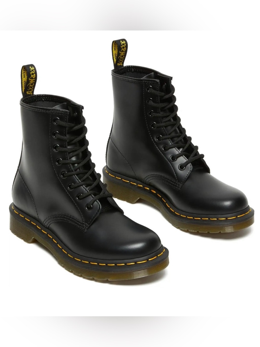 Dr. Martens 1460 Smooth Leather 8-Eye Boots Black 11822006 Womens size - 8 NWOT